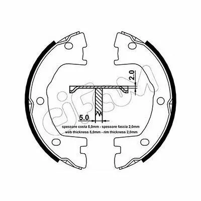 Ordina Subito CIFAM 153-077 Kit Ganasce Freno