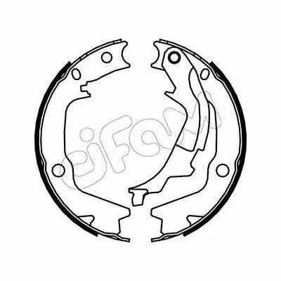 Consegna Rapida CIFAM 153-186 Kit Ganasce Freno
