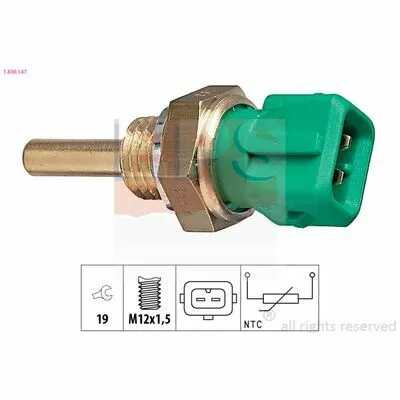 Ultimissimo Modello EPS Made in Italy - OE Equivalent 1.830.147 Sensore, Temperatura Refrigerante
