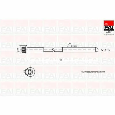 FAI AUTOPARTS B1139 Kit Bulloni Testata Offerta Speciale